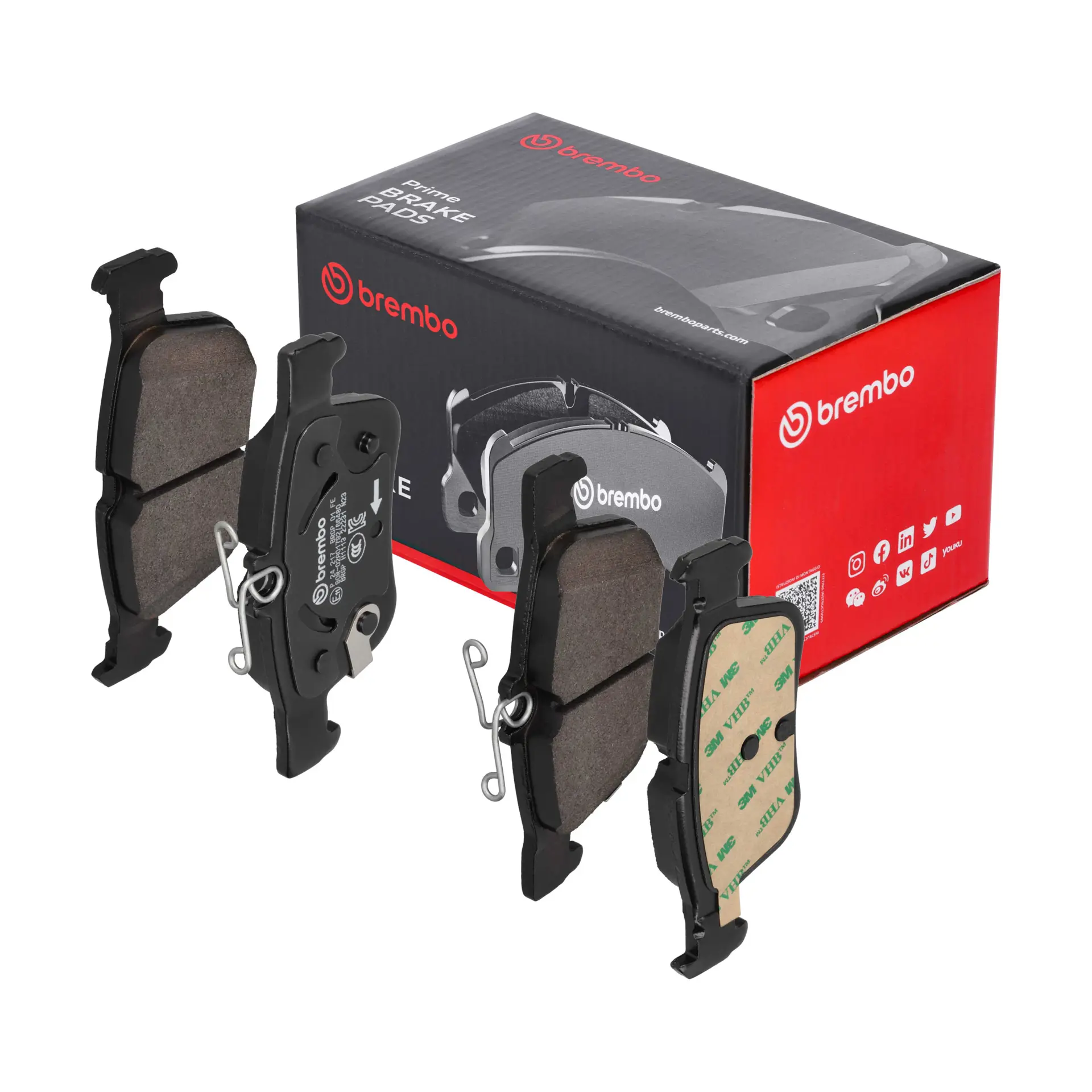 Brembo P 24 217 rear brake pad set
