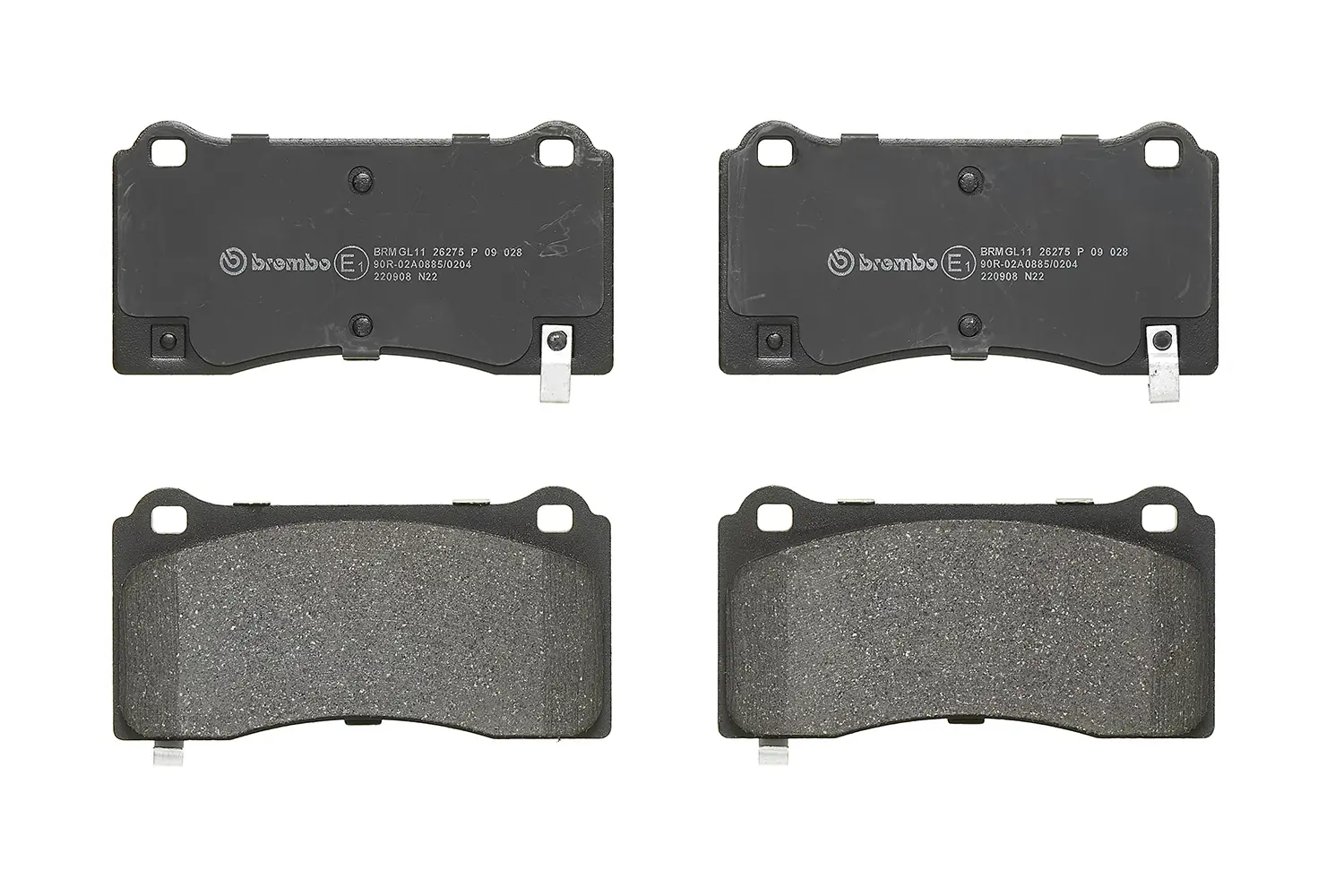 Brembo P 09 028 front brake pad set, third view