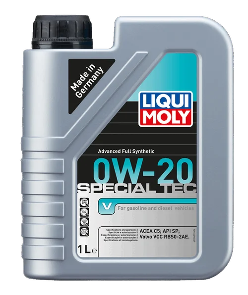 LIQUI MOLY Special Tec V 0W-20, verpakking van 1 l, andere hoek
