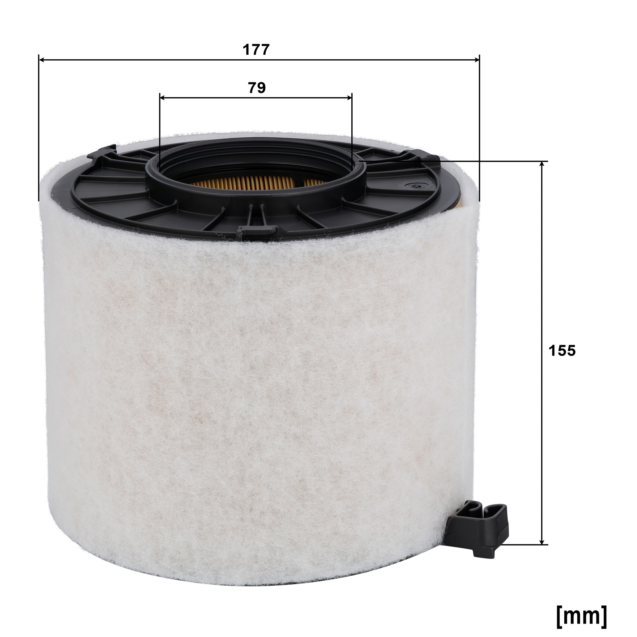 Dimension drawing of MANN-FILTER C 17 011