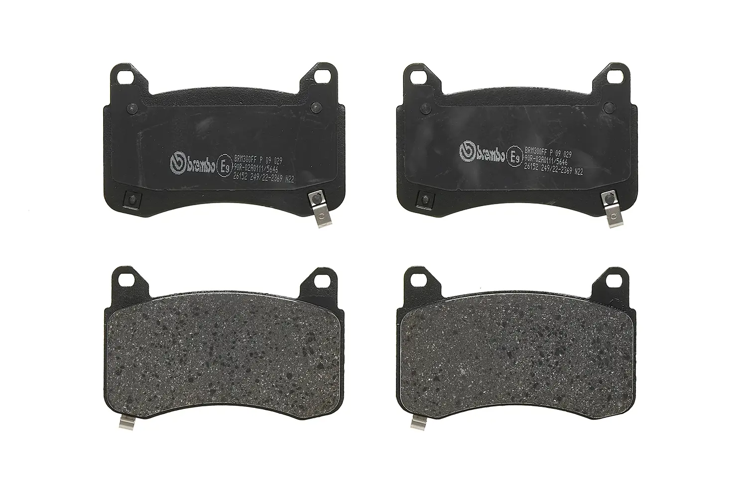 Brembo P 09 029 remblokkenset vooras, derde aanzicht