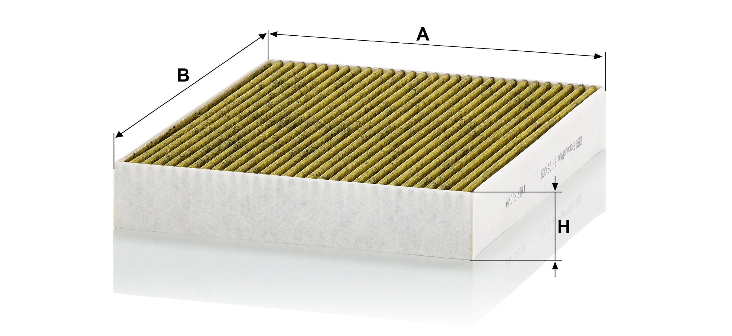 Dimension drawing of MANN-FILTER FP 28 009