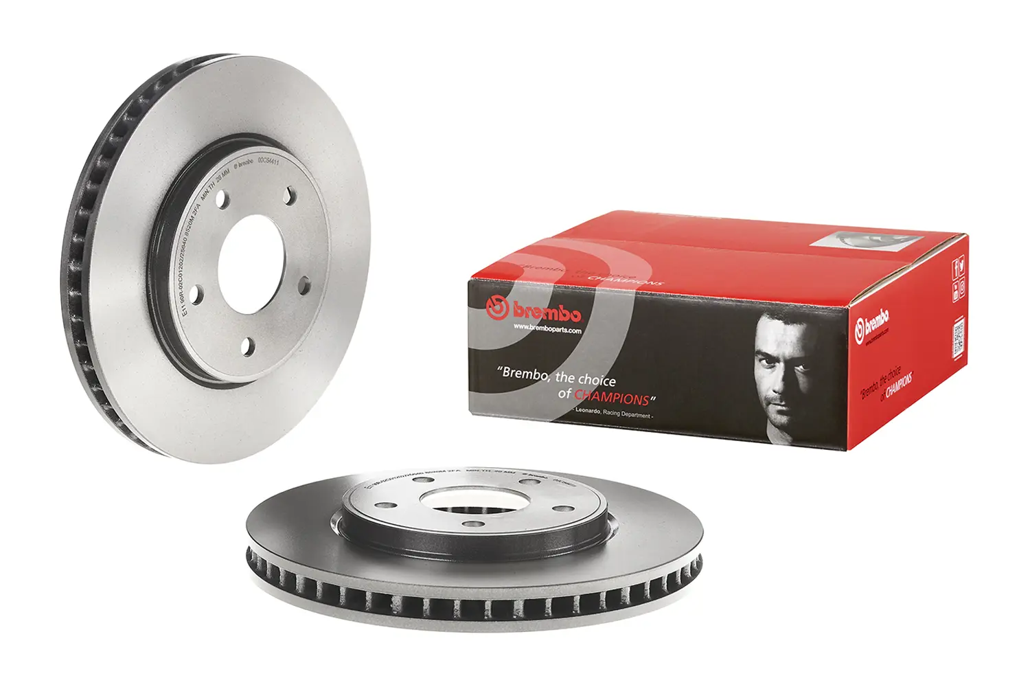 Brembo 09.C544.11 283 mm vented front brake disc