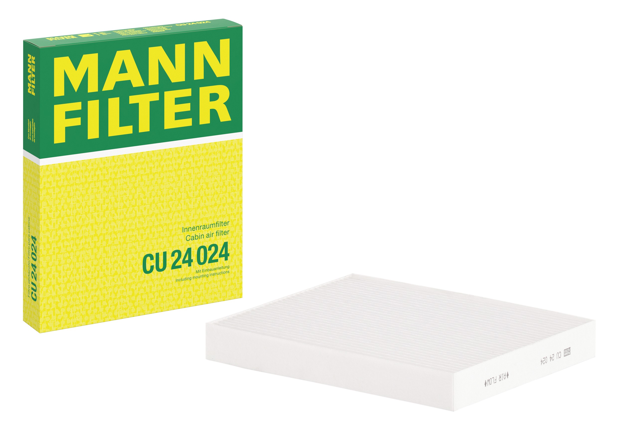 MANN-FILTER CU 24 024 cabin filter with its box