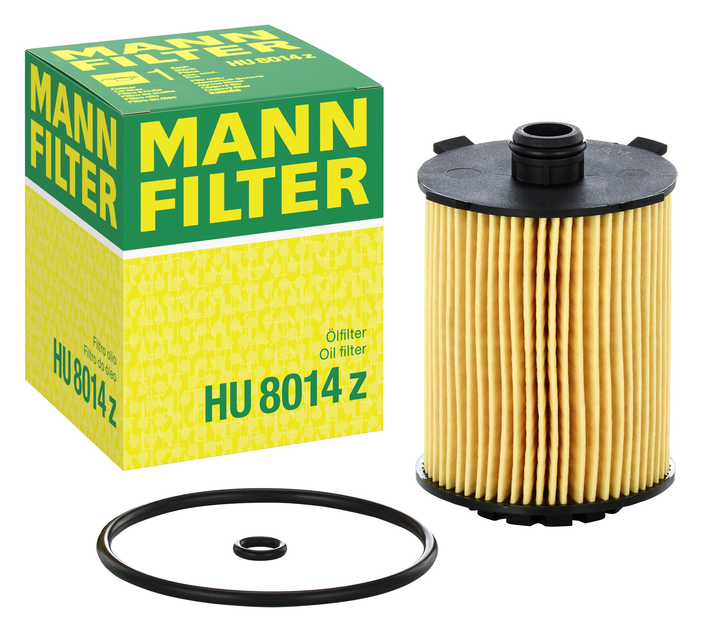 MANN-FILTER HU 8014 z oil filter with its box