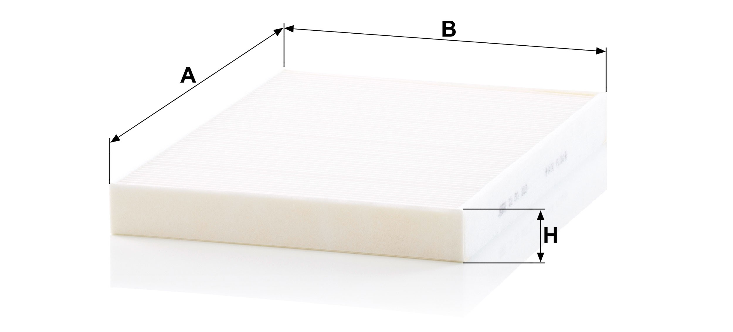 Dimension drawing of MANN-FILTER CU 31 003