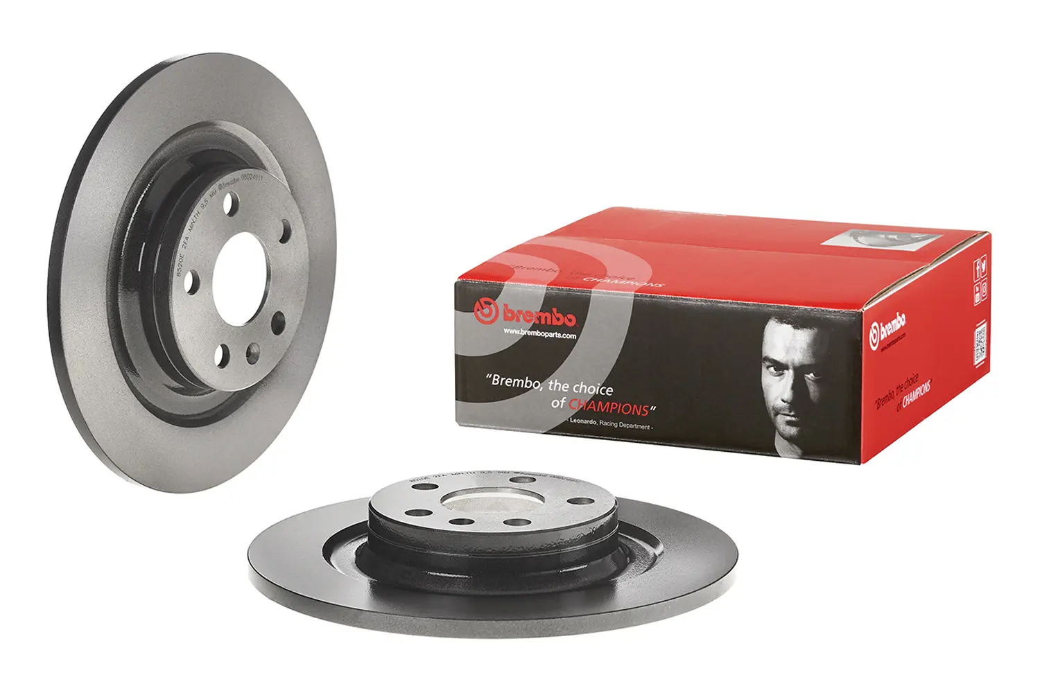 Brembo 08.D249.11 302 mm solid rear brake disc