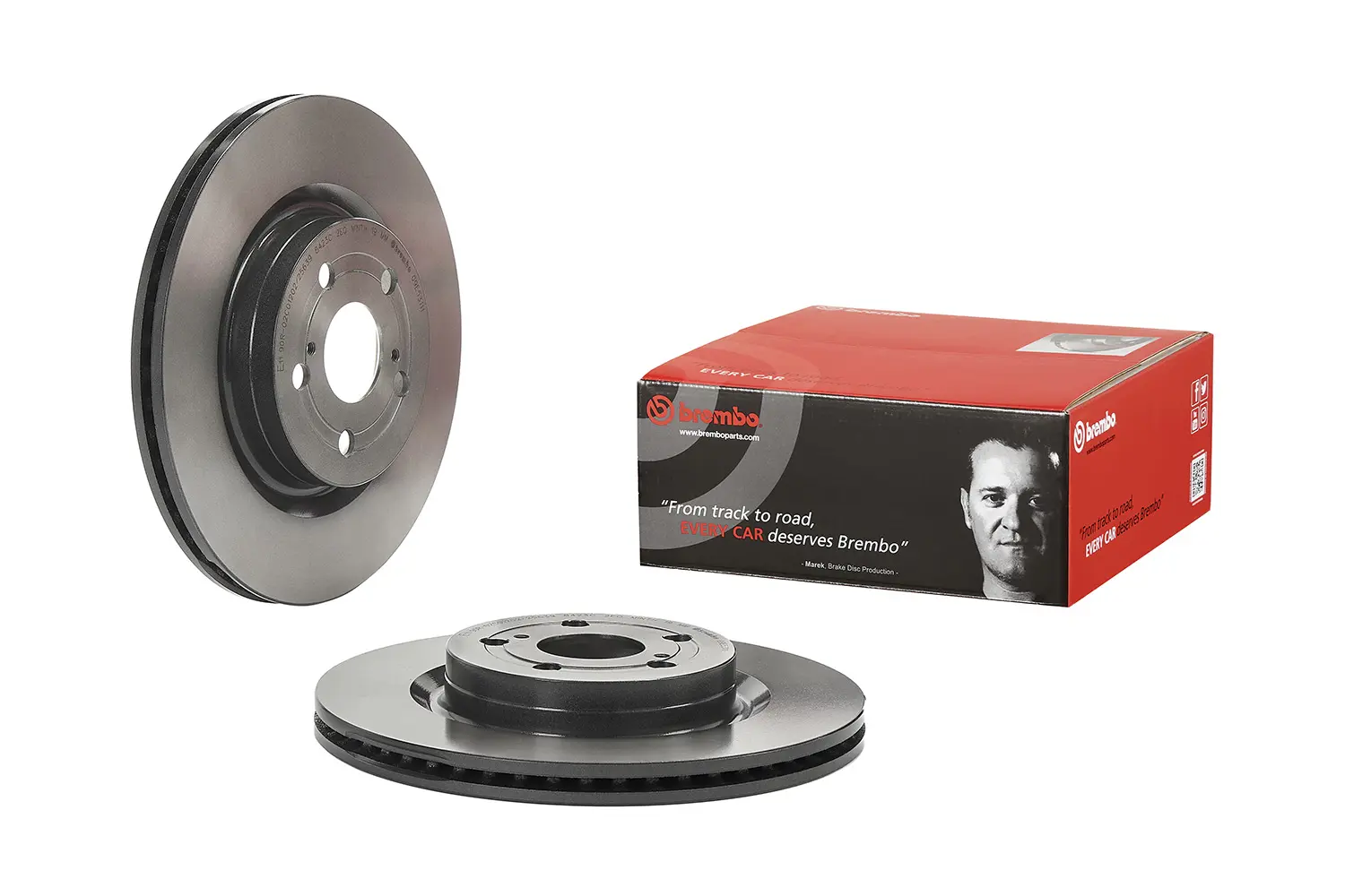 Brembo 09.E531.11 282 mm vented front brake disc