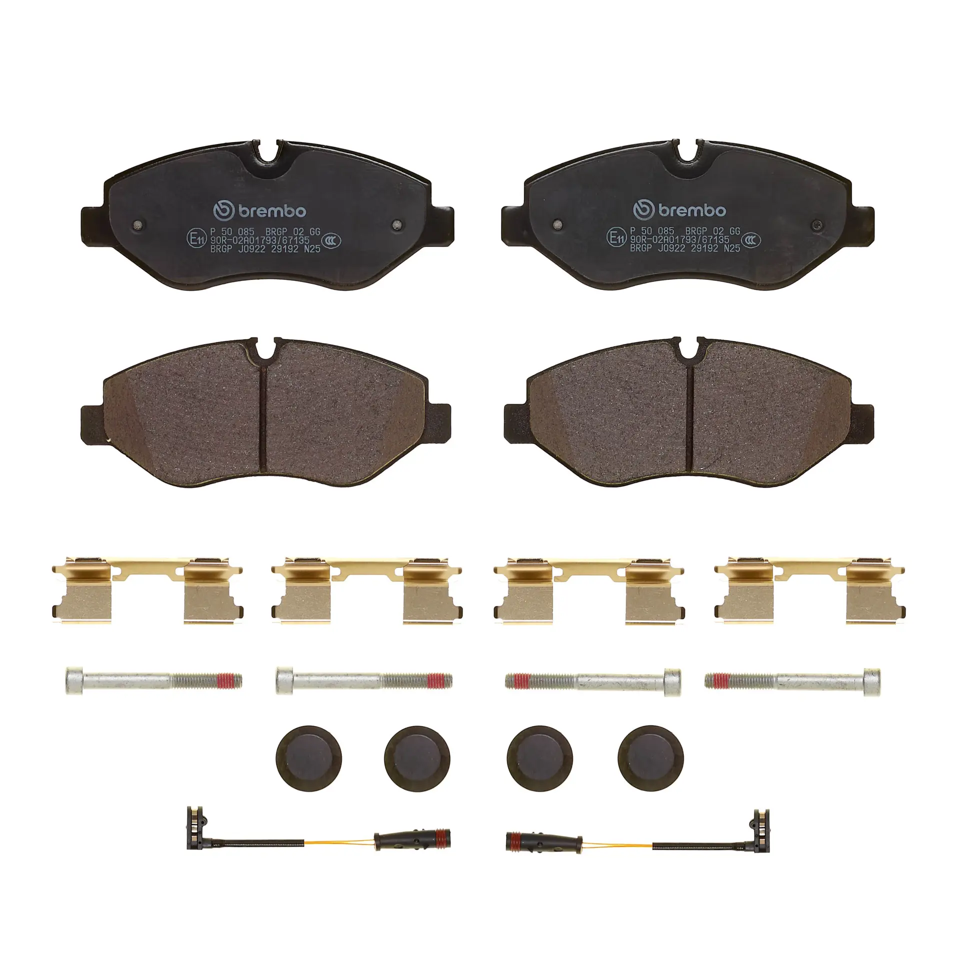 Brembo P 50 085 front brake pad set, third view