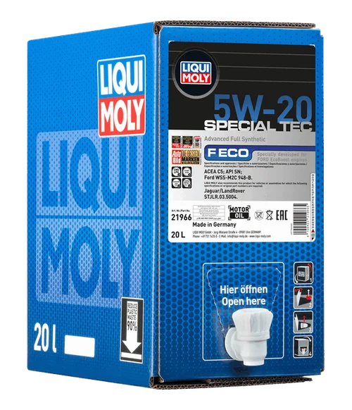 LIQUI MOLY Special Tec F ECO 5W-20, 20 l bag-in-box pack