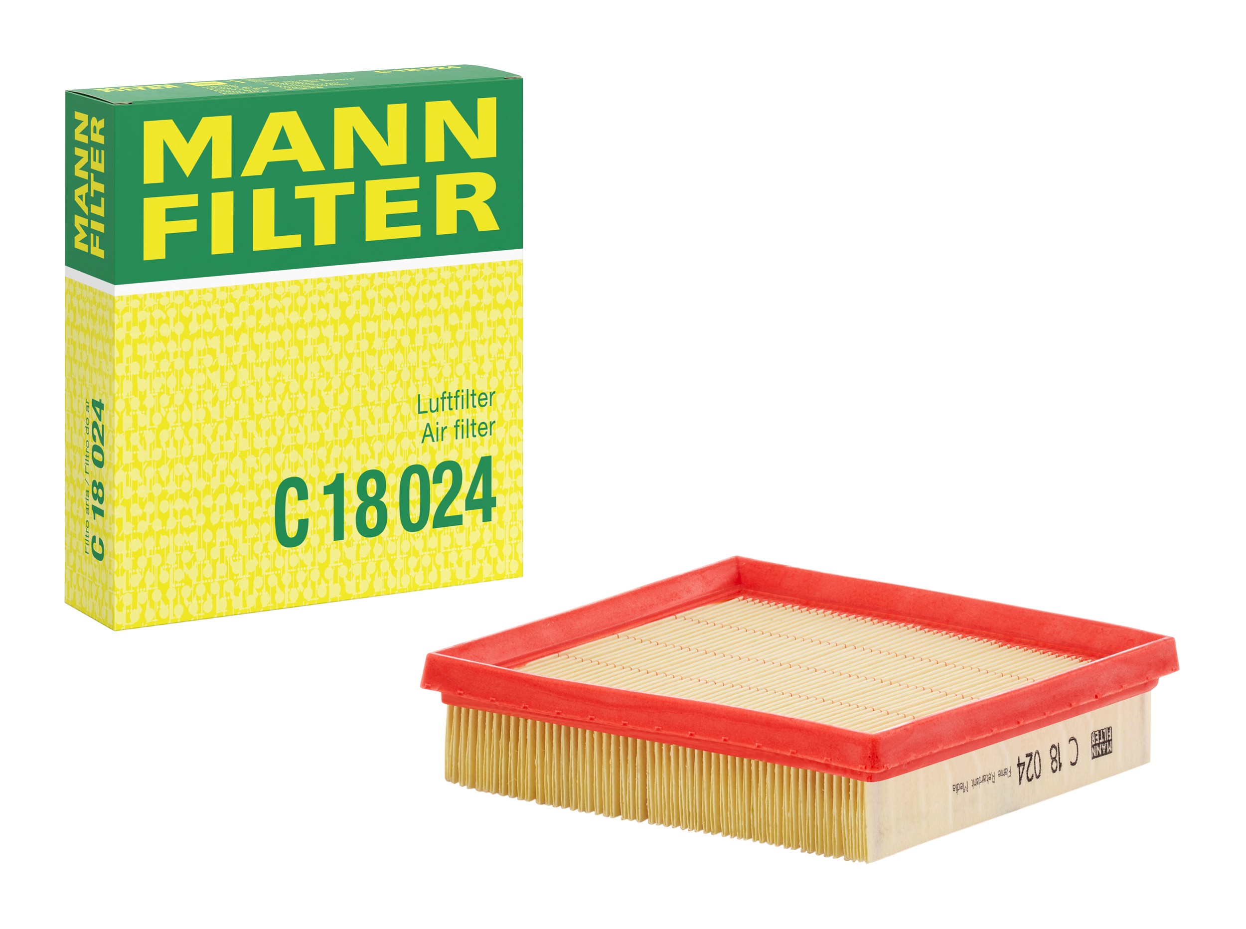 MANN-FILTER C 18 024 air filter with its box
