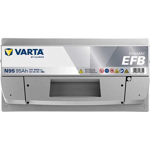 Varta Dynamic EFB 595500085 battery, alternate view