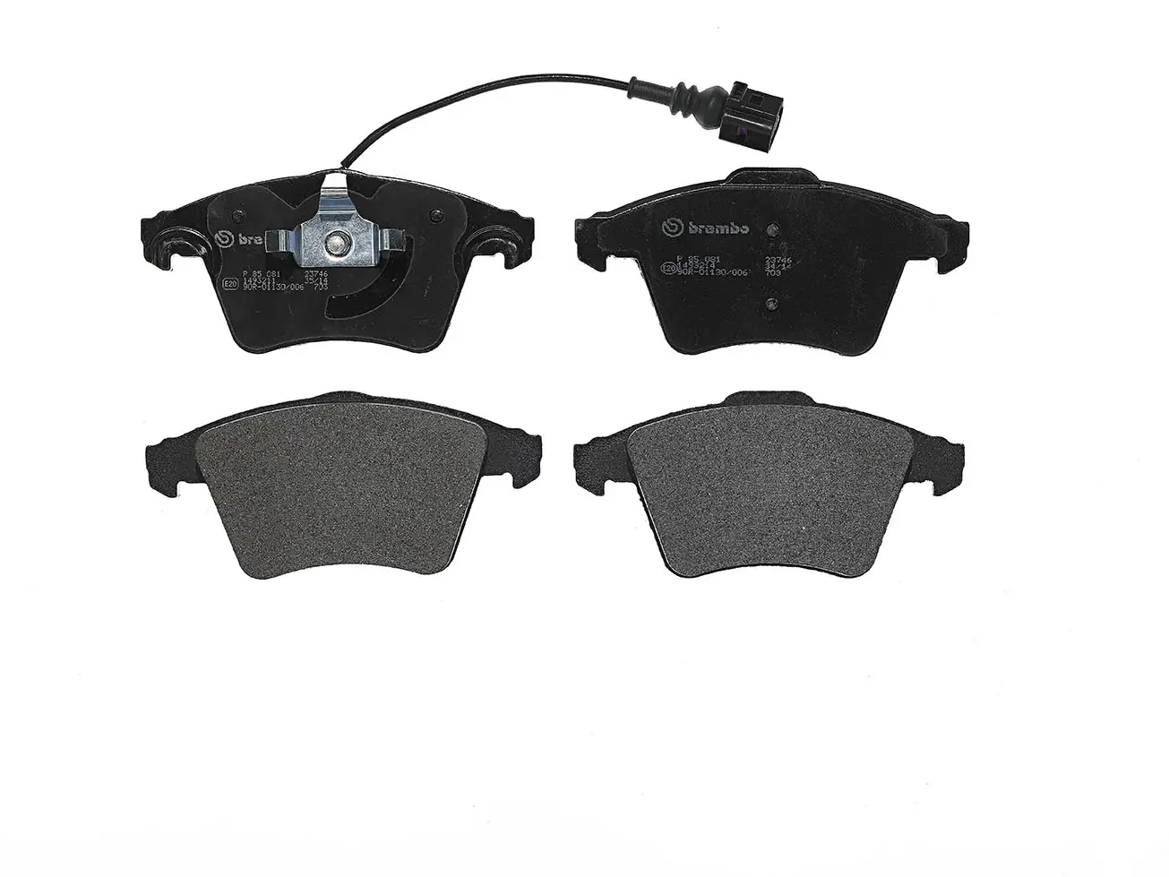 Brembo P 85 081 front brake pad set, third view