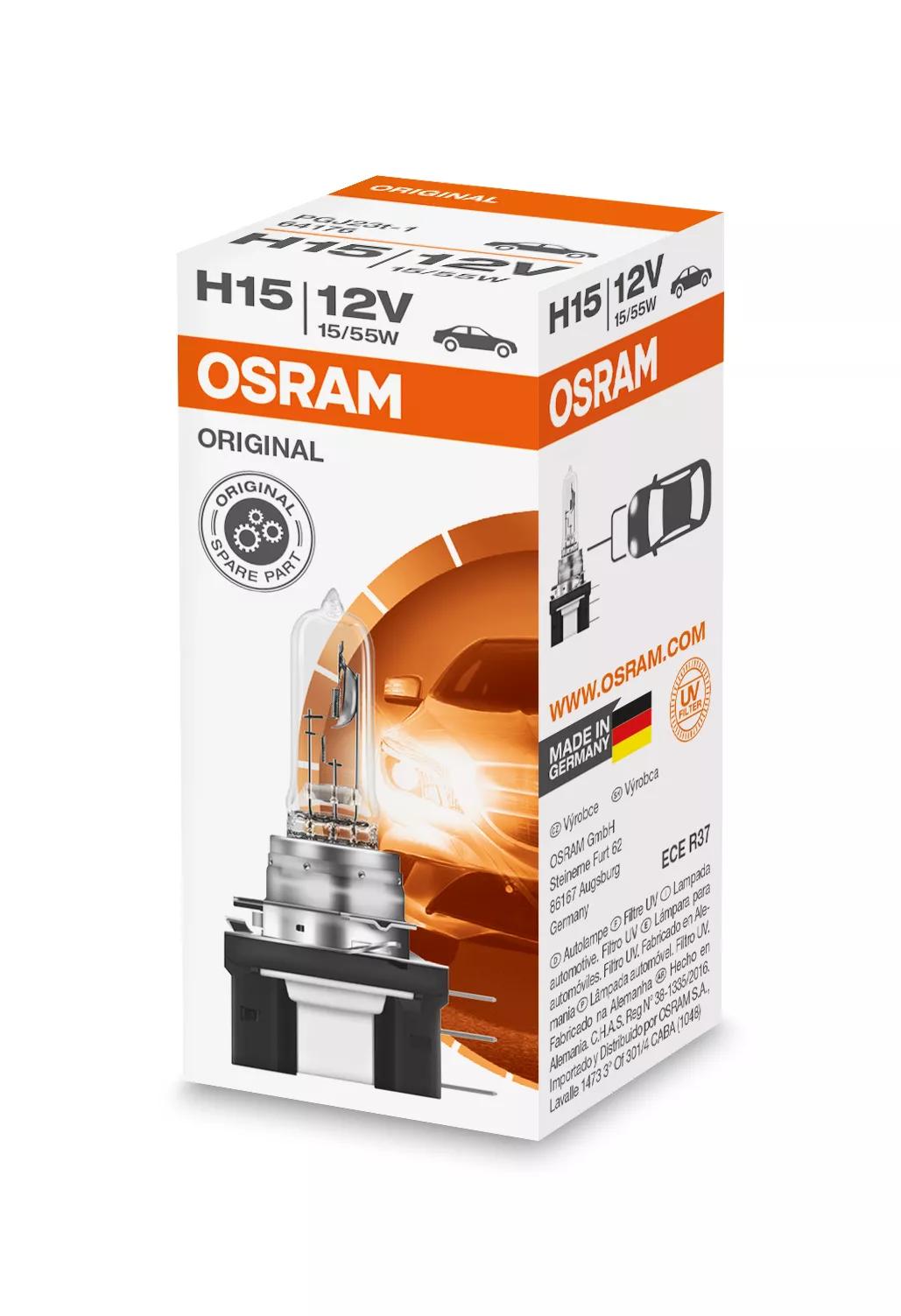 OSRAM ORIGINAL LINE H15 64176 bulb, alternative view