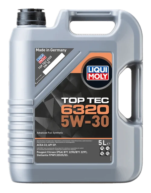 LIQUI MOLY Top Tec 6320 5W-30, verpakking van 5 l, andere hoek