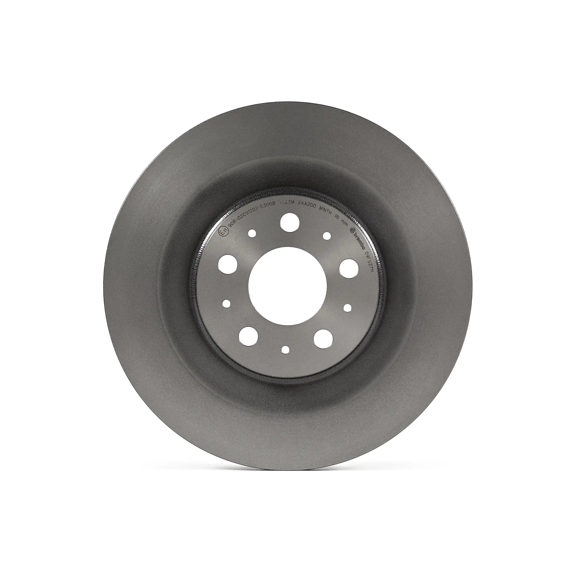 Brembo 09.F537.11 335 mm vented rear brake disc, third view