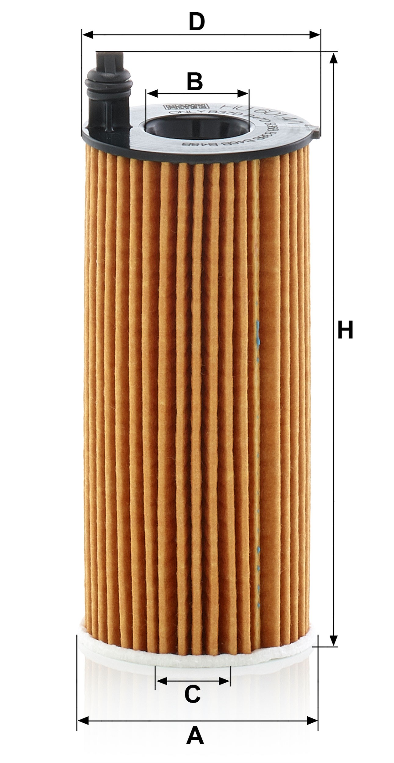 Dimension drawing of MANN-FILTER HU 6014/1 z