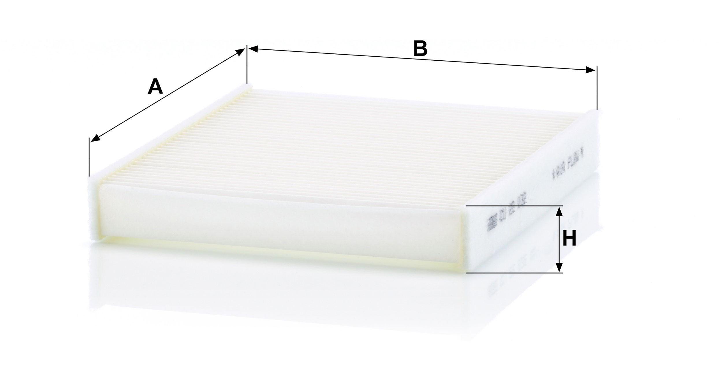 Dimension drawing of MANN-FILTER CU 22 032