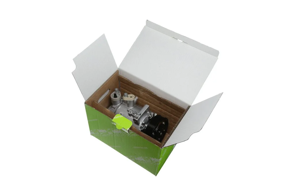 Valeo 699357 AC-kompressor, åpnet eske