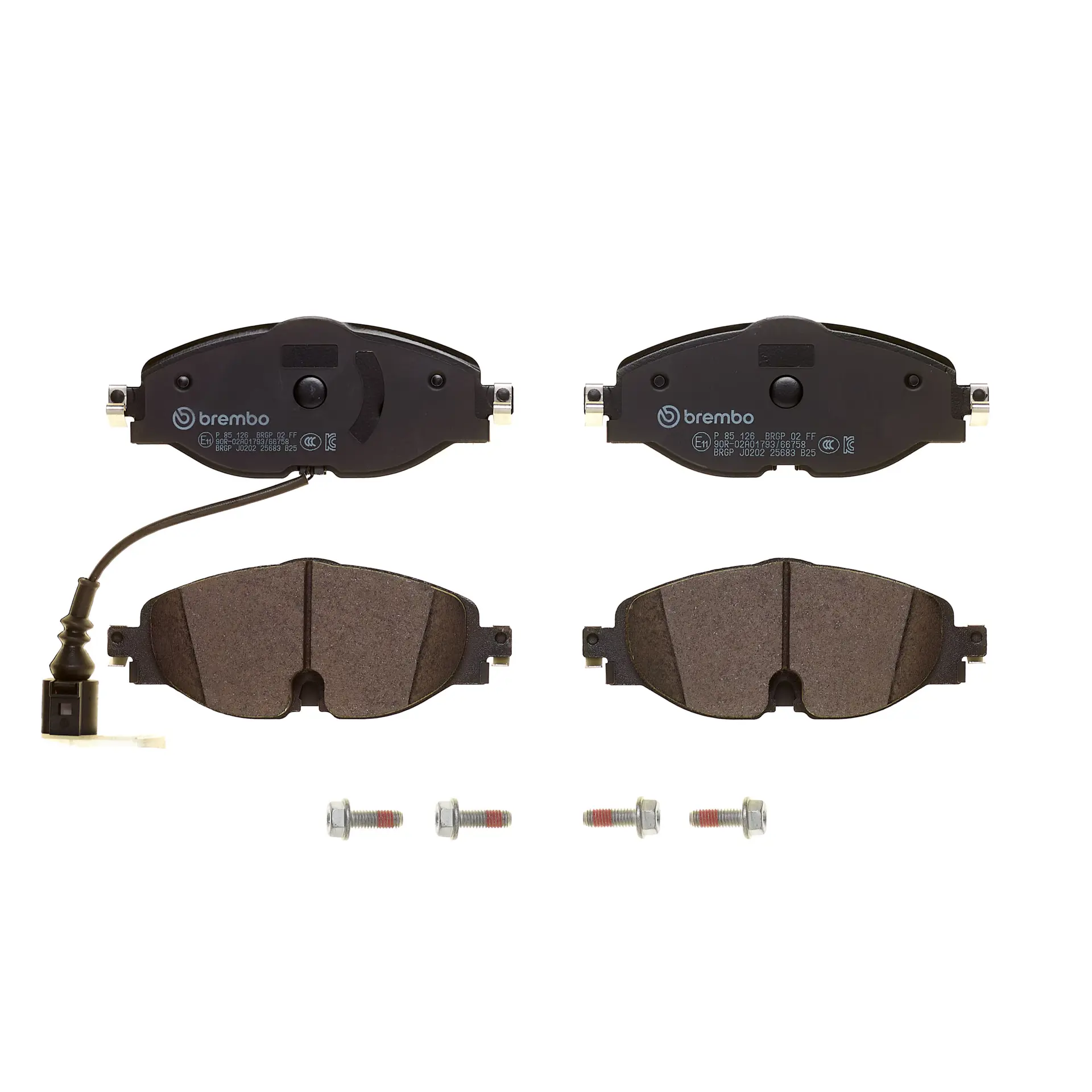 Brembo P 85 126 front brake pad set, third view