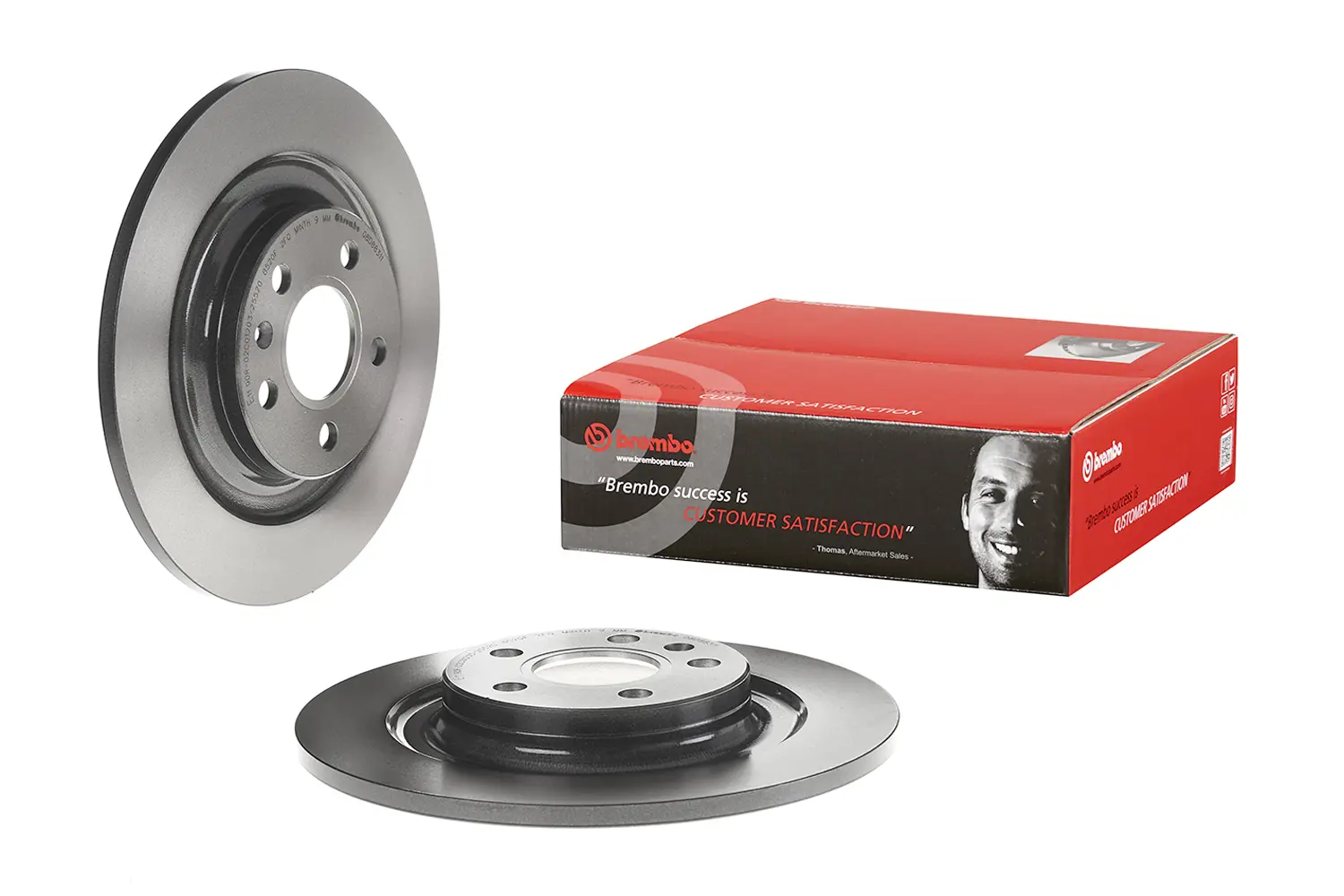 Brembo 08.D883.11 302 mm solid rear brake disc