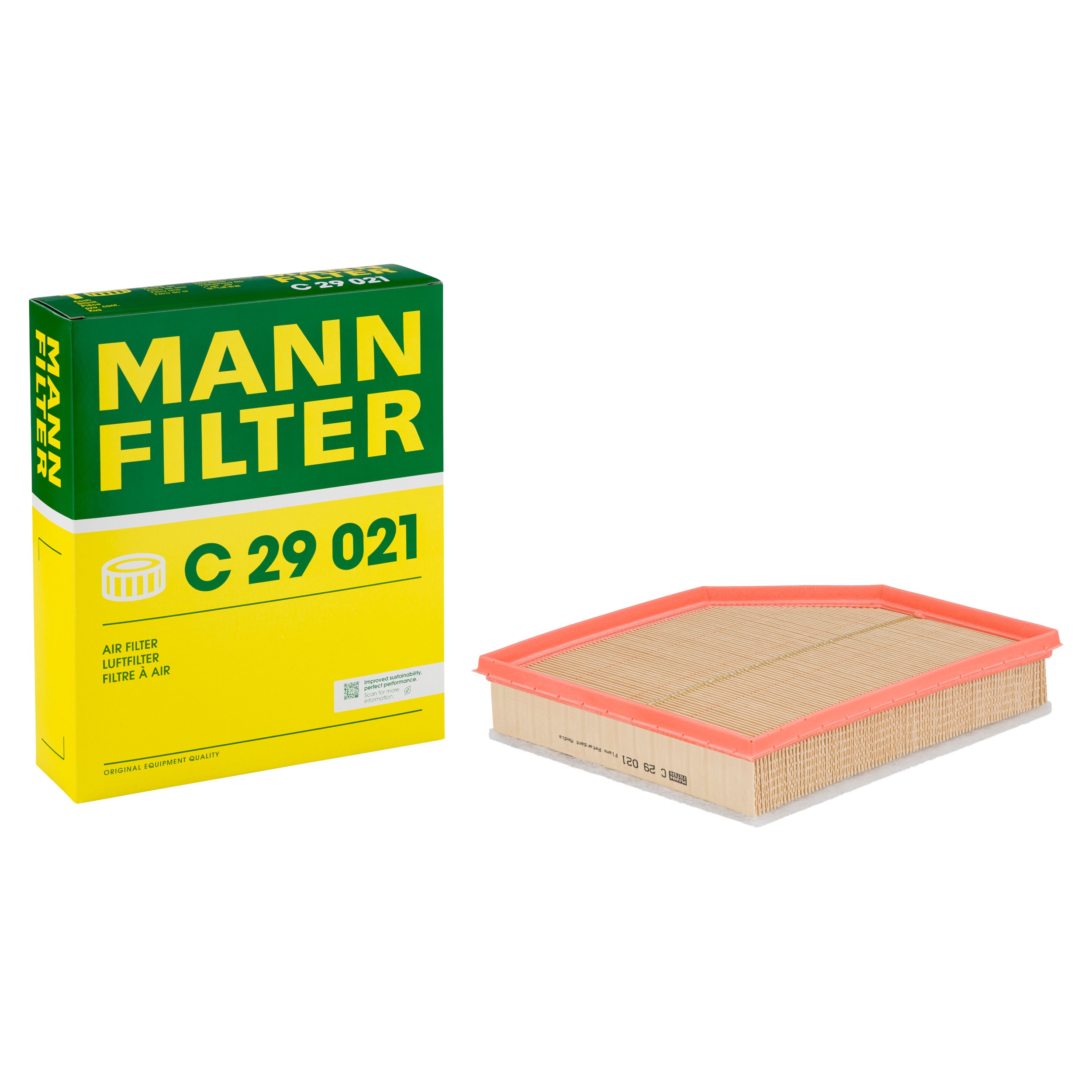 MANN-FILTER C 29 021 air filter with its box