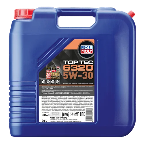LIQUI MOLY Top Tec 6320 5W-30, jerrycan van 20 l