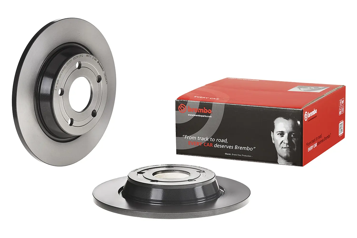Brembo 08.D864.11 271 mm solid rear brake disc