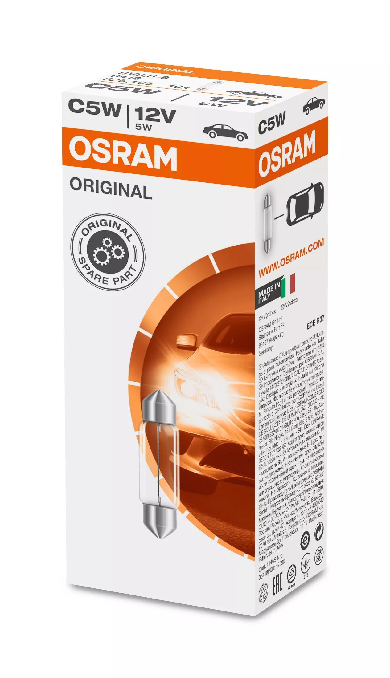 OSRAM ORIGINAL C5W 6418 bulb, alternative view
