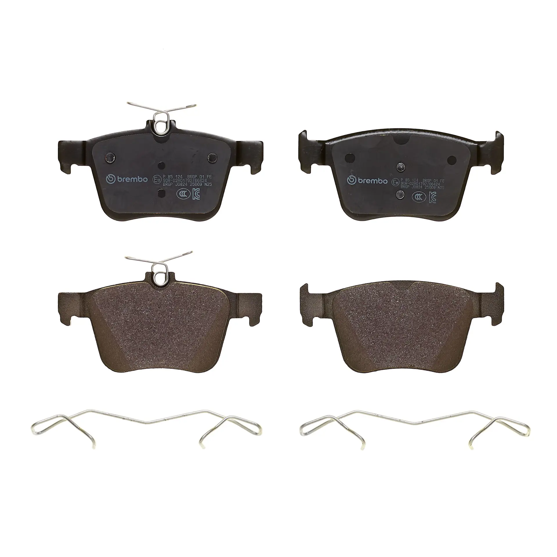 Brembo P 85 124 rear brake pad set, third view