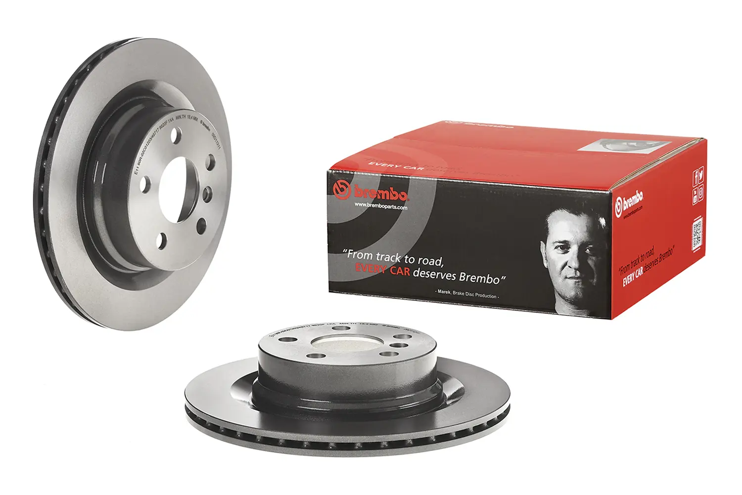 Brembo 09.D112.11 300 mm vented rear brake disc