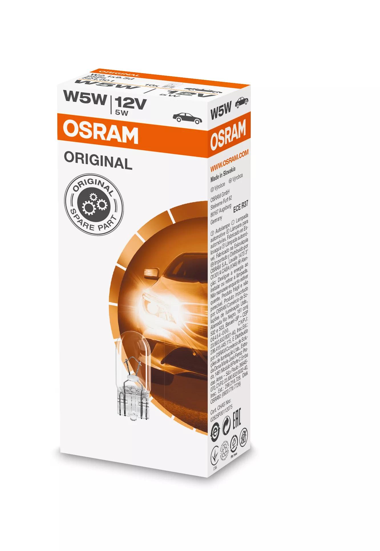 OSRAM ORIGINAL W5W 2825 bulb, alternative view