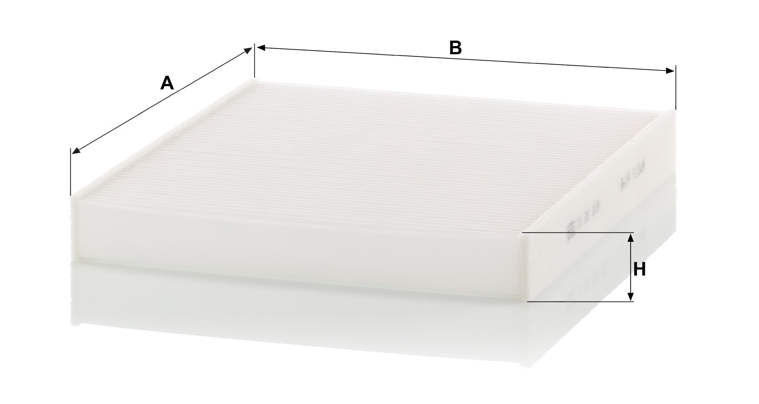 Dimension drawing of MANN-FILTER CU 26 009