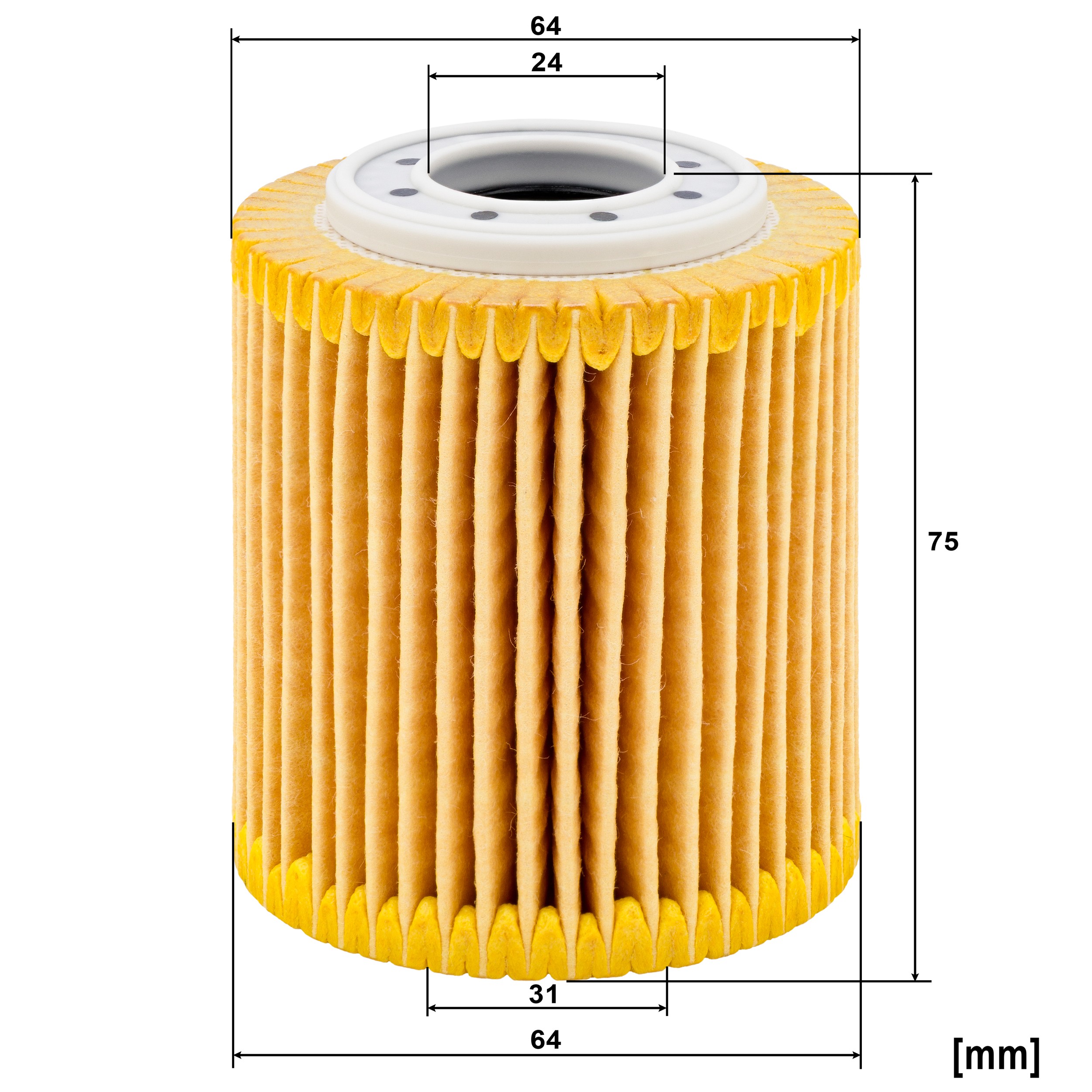 Dimension drawing of MANN-FILTER HU 7032 z