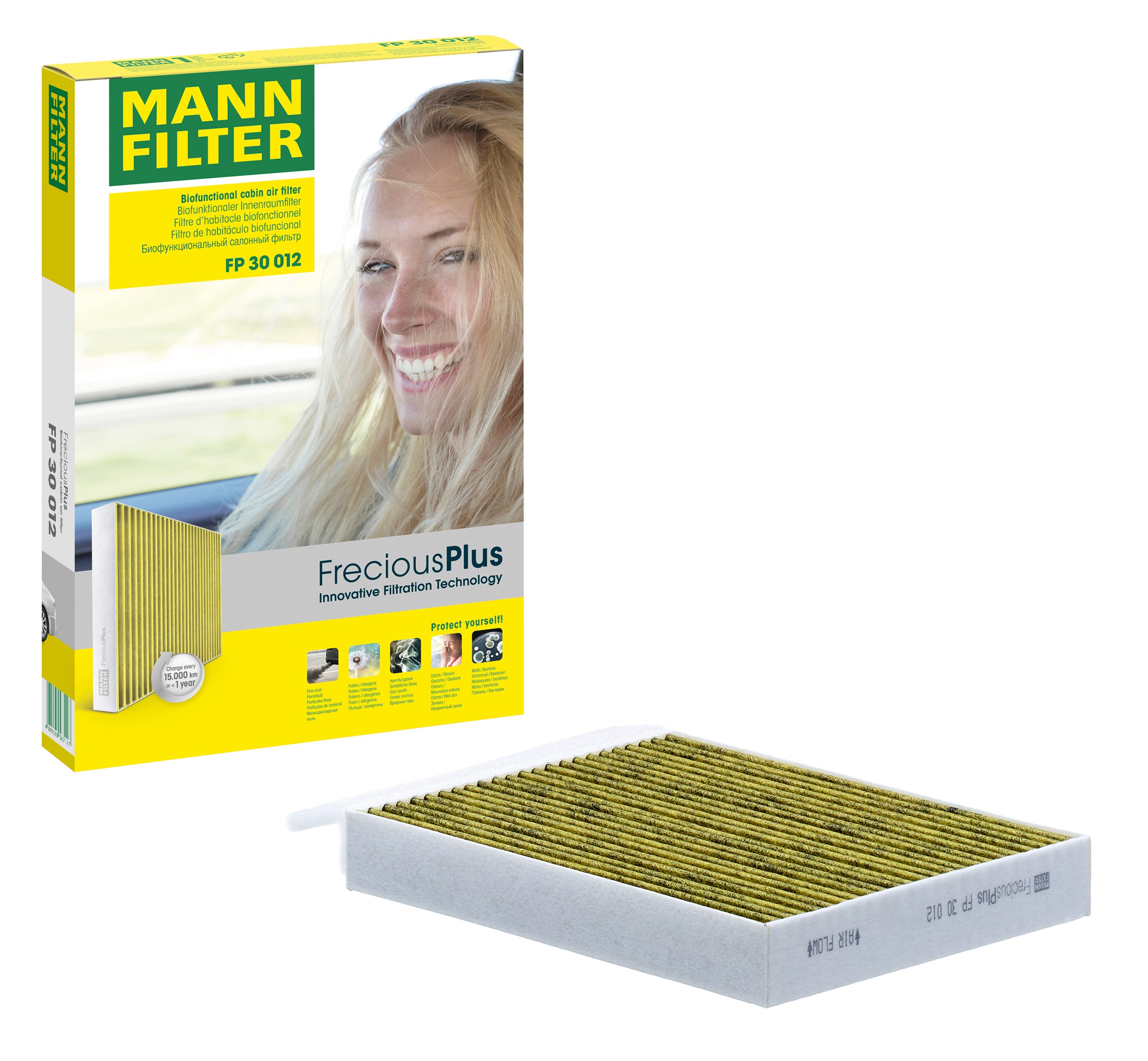 MANN-FILTER FP 30 012 FreciousPlus cabin filter with its box