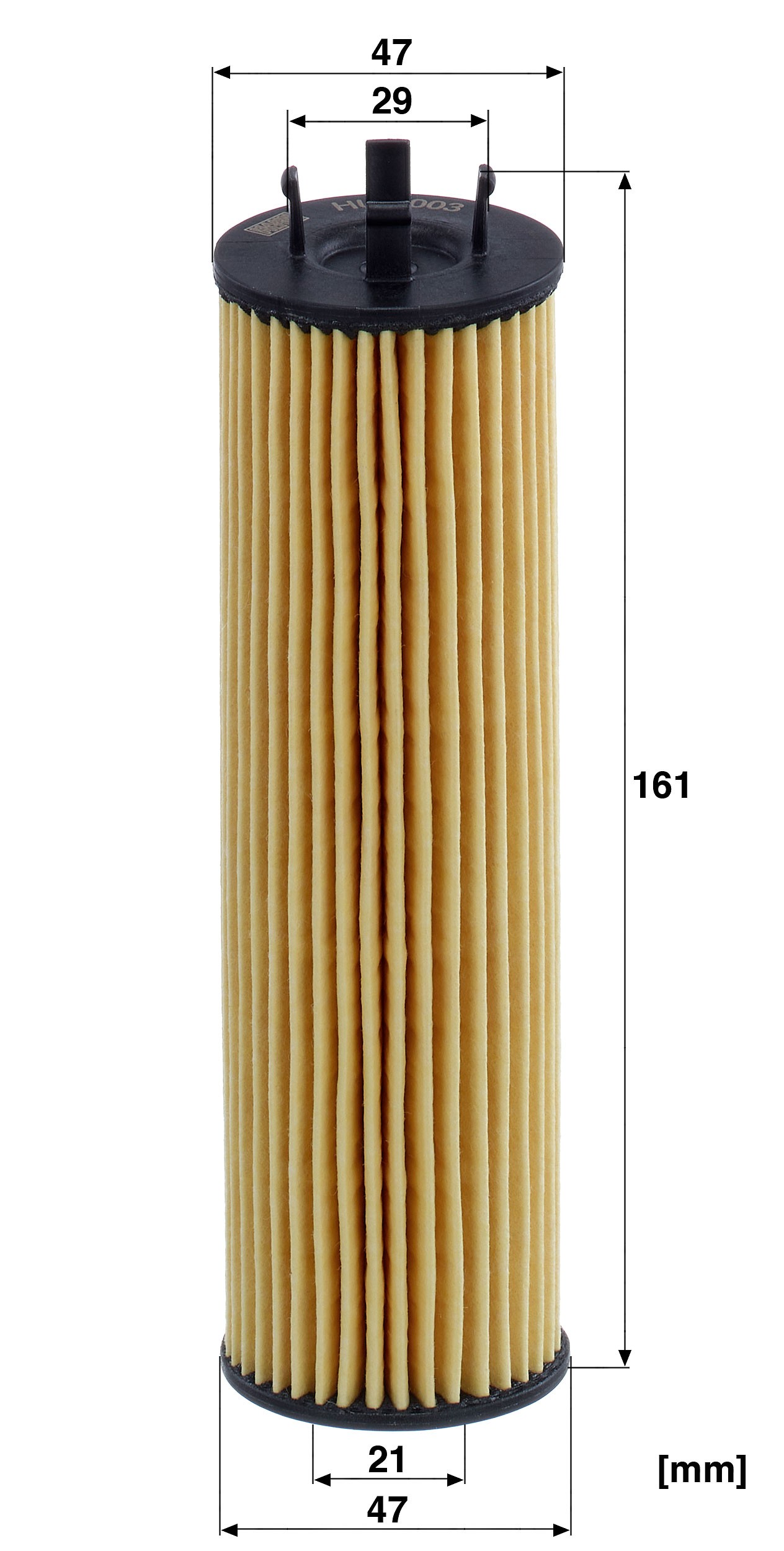 Dimension drawing of MANN-FILTER HU 5003 z