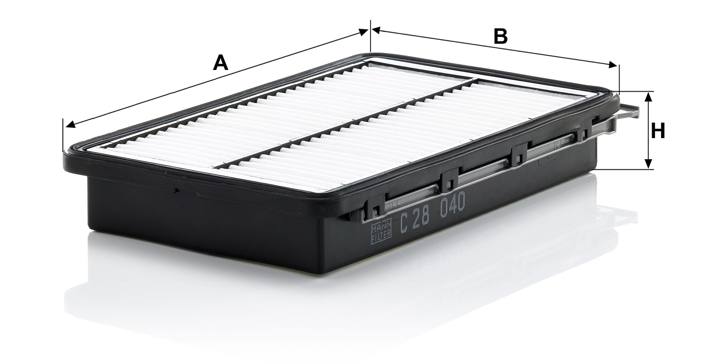 Dimension drawing of MANN-FILTER C 28 040