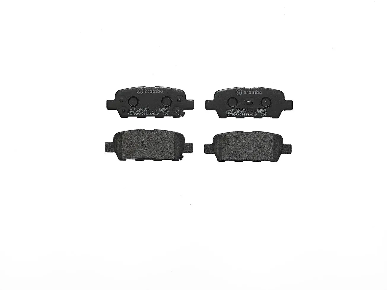 Brembo P 56 046 rear brake pad set, third view