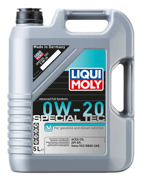 LIQUI MOLY Special Tec V 0W-20, verpakking van 5 l, andere hoek