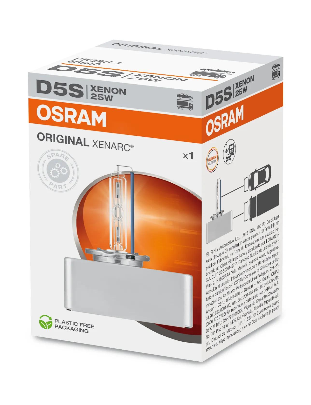 OSRAM XENARC ORIGINAL D5S 66540 bulb, alternative view