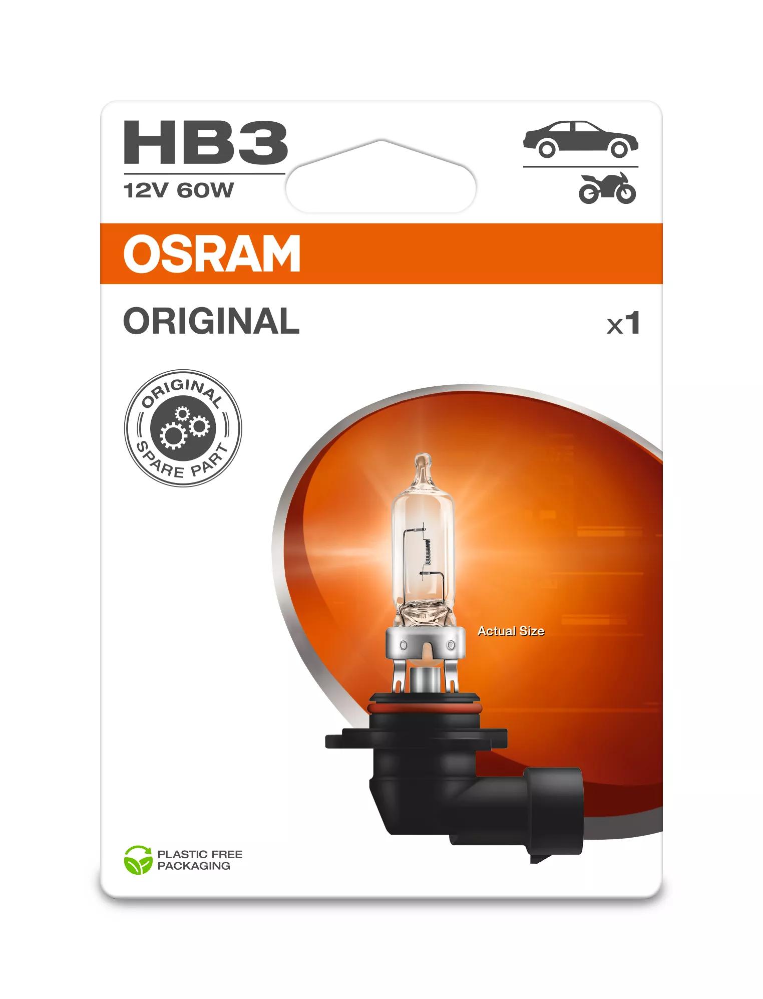 OSRAM ORIGINAL LINE HB3 9005 in blister pack