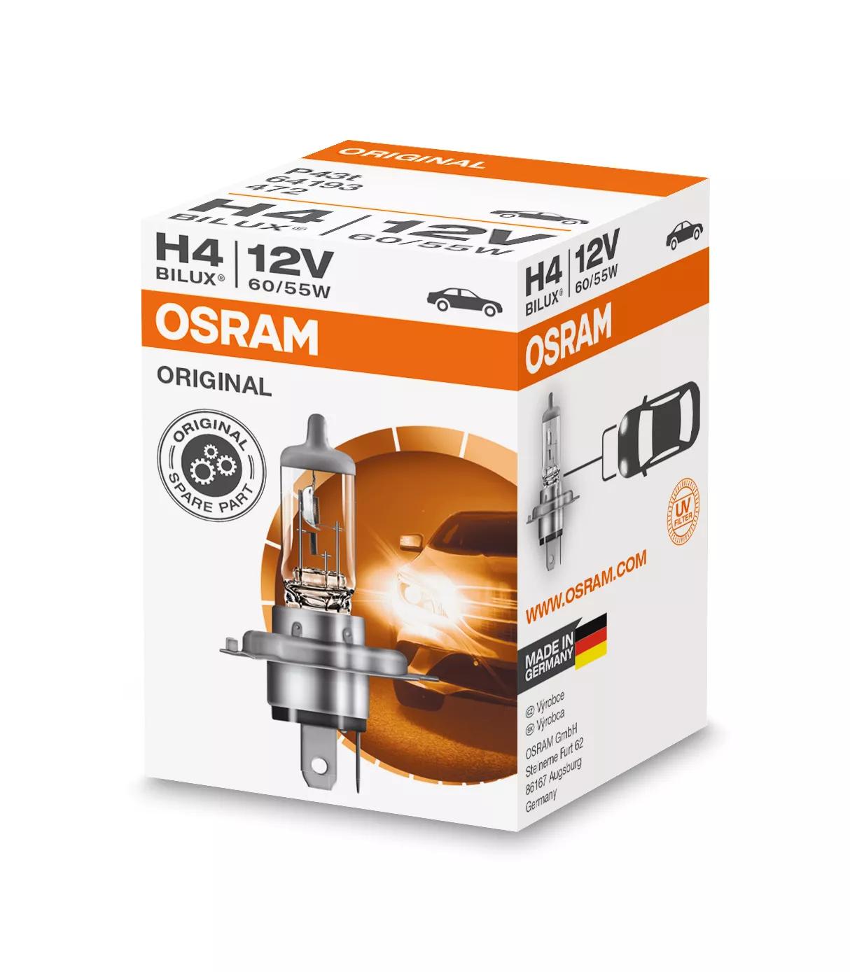 OSRAM ORIGINAL LINE H4 64193 lamp, andere hoek