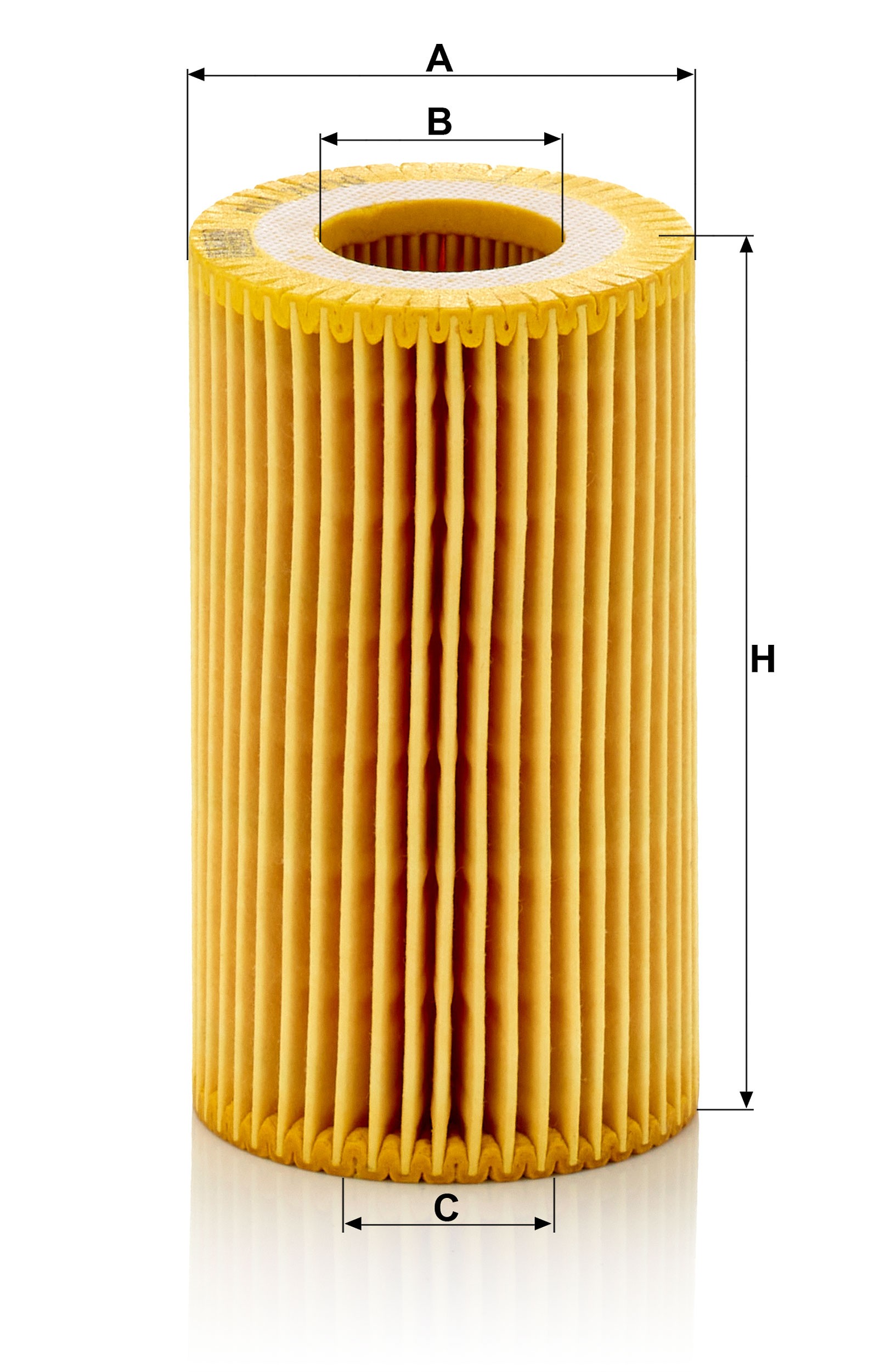 Dimension drawing of MANN-FILTER HU 7010 z