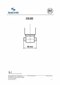 SACHS 318 202 dimension drawing
