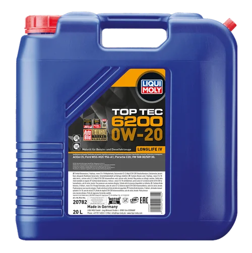 LIQUI MOLY Top Tec 6200 0W-20, jerrycan van 20 l
