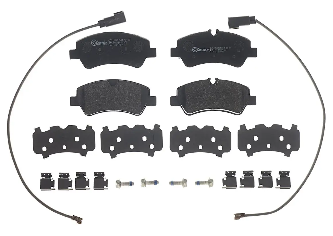 Brembo P 24 187 rear brake pad set, third view