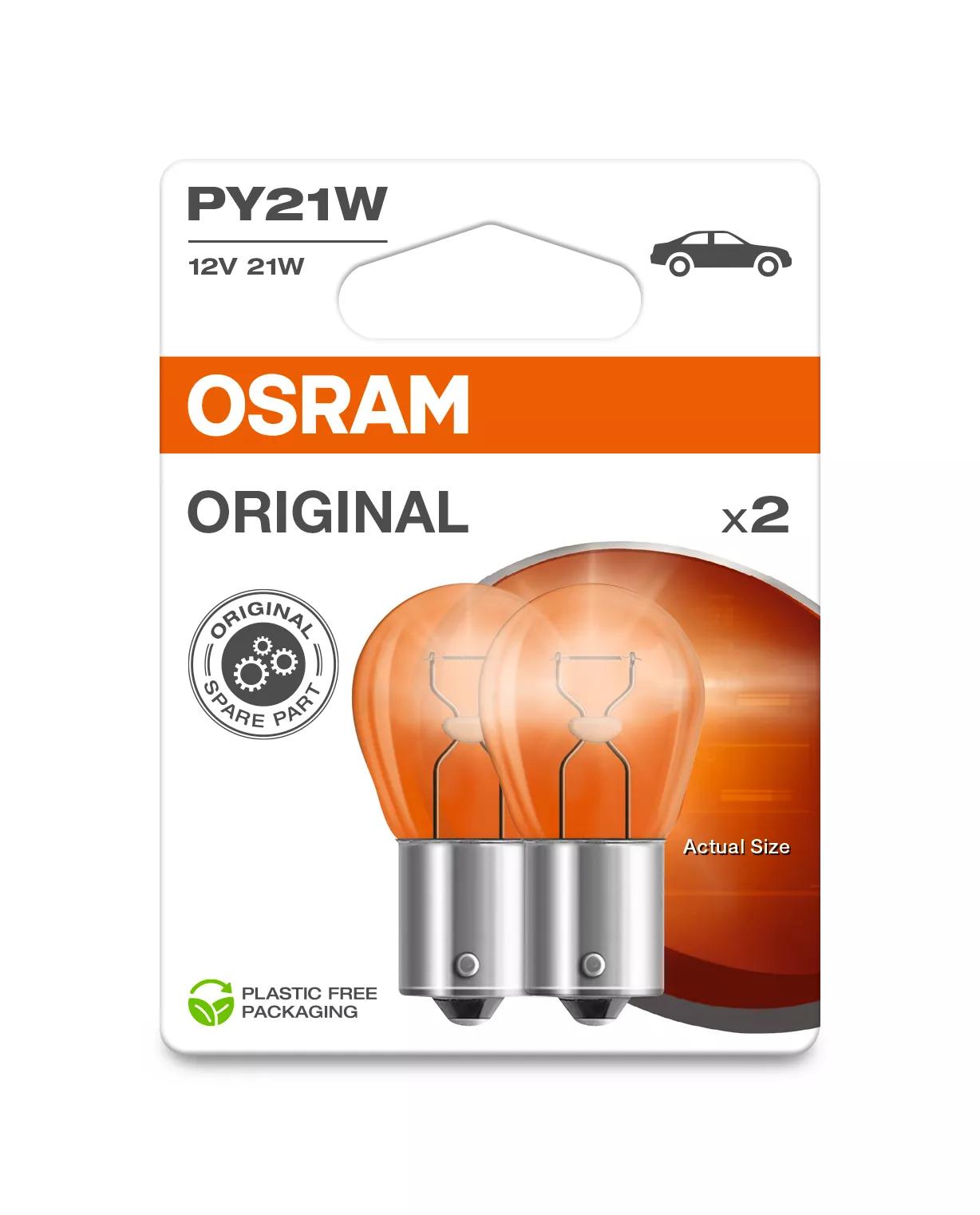 OSRAM ORIGINAL PY21W 7507 in blister pack