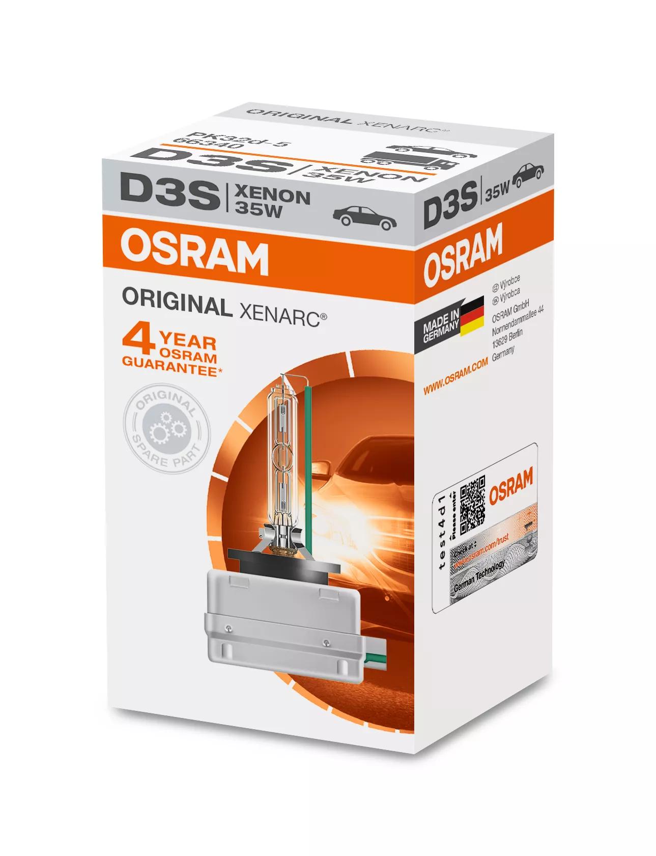 OSRAM XENARC ORIGINAL D3S 66340 bulb, alternative view