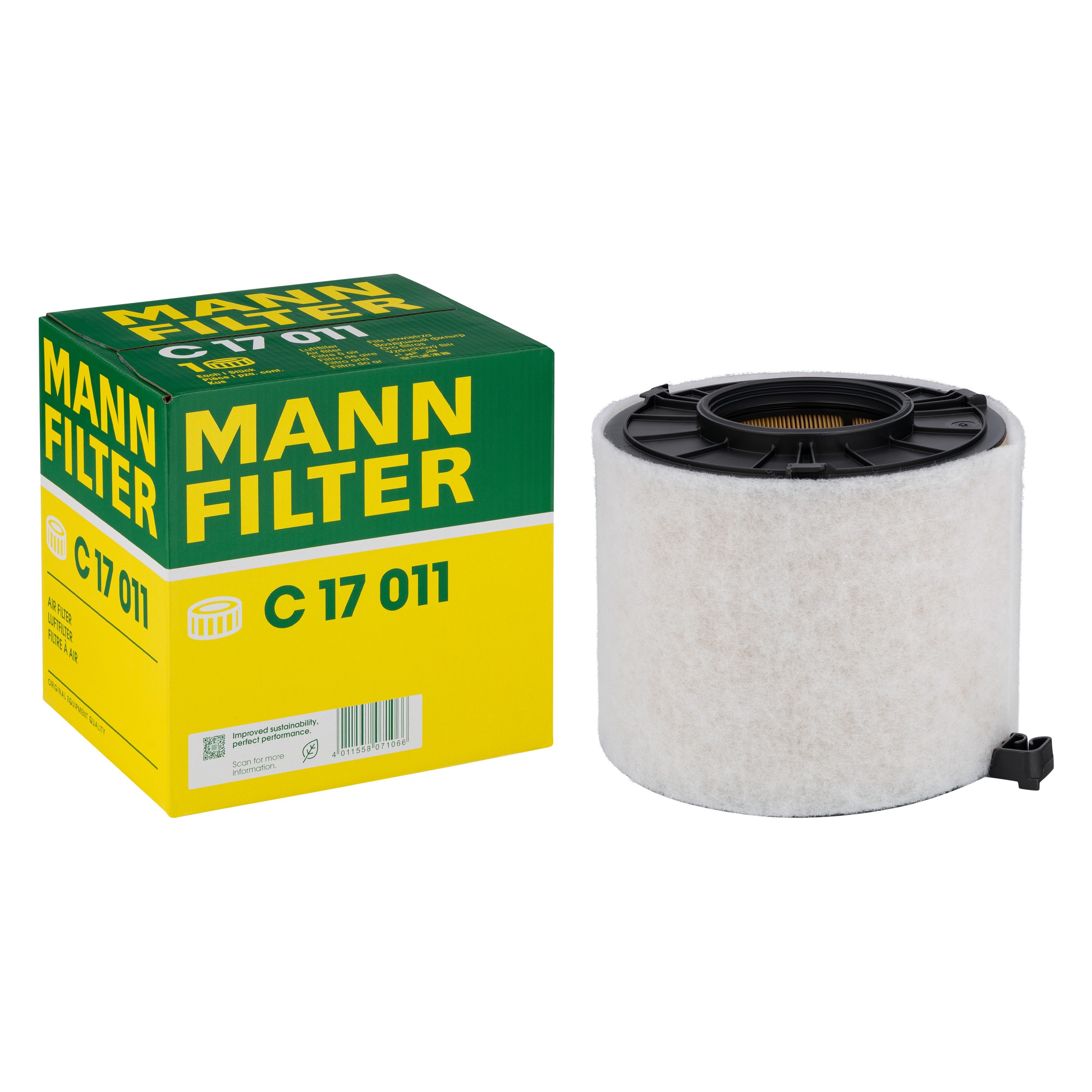 MANN-FILTER C 17 011 air filter with its box