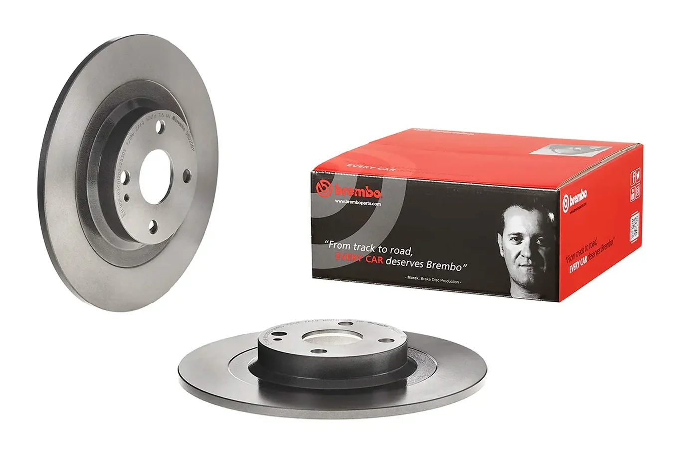 Brembo 08.D226.11 280 mm solid rear brake disc